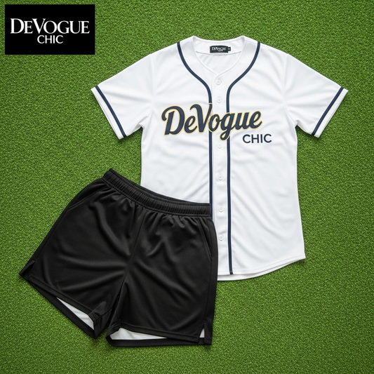 Step Up Your Game in Style – DeVogue Chic SteetWear Baseball Uniform