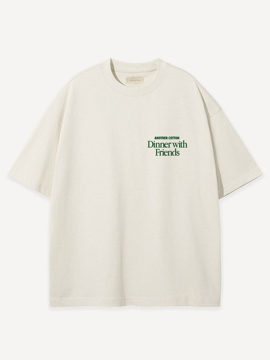 Dinner with Friends Oversized T-Shirt – Off White