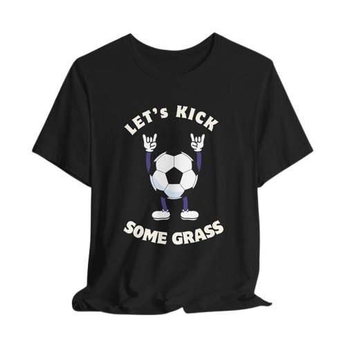 Kick Some Grass Soccer T-Shirt – Game Day Essential for Players & Fans