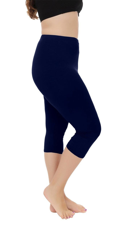 CoreMove Knee-Length Leggings – Breathable Coverage with Everyday Flex
