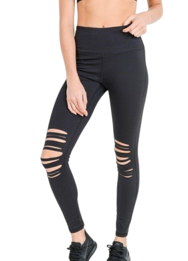 EdgeCut Ripped Leggings – Bold Style with Street-Ready Attitude
